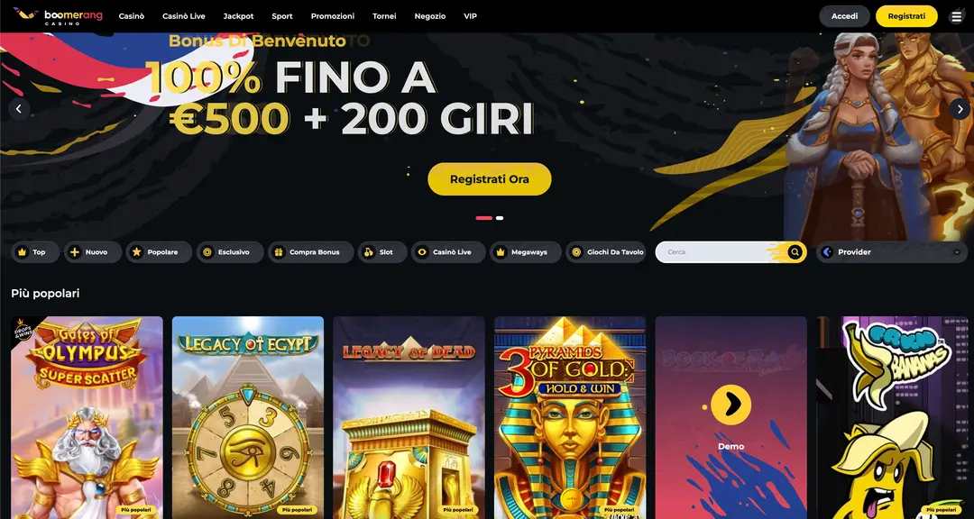 Boomerang Scommesse