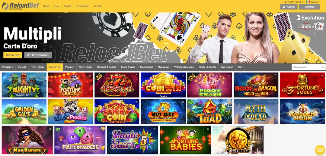 Recensione ReloadBet Casinò